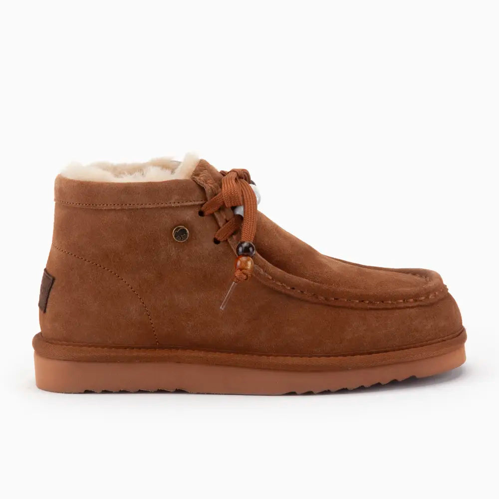 Yeppoon Dames Suède Boot Beads Cognac