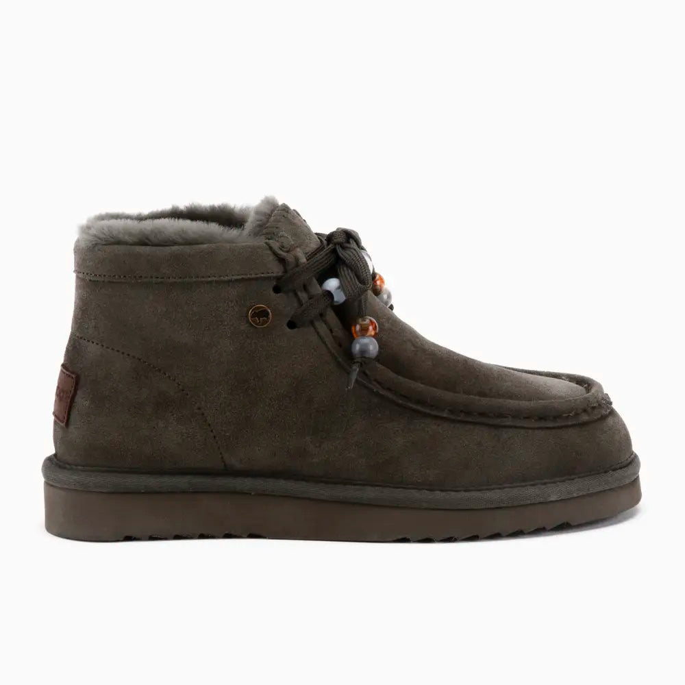 Yeppoon Dames Suède Boot Beads Olive