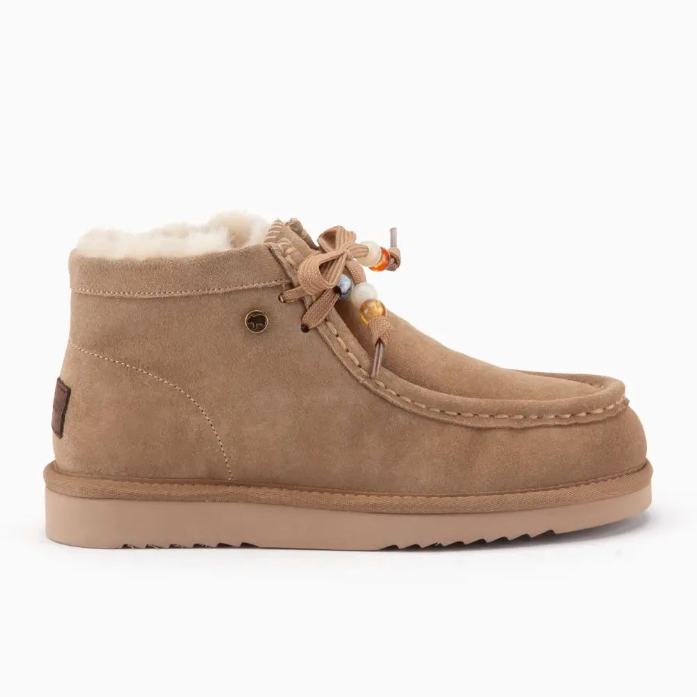 Yeppoon Dames Suède Boot Beads Sand