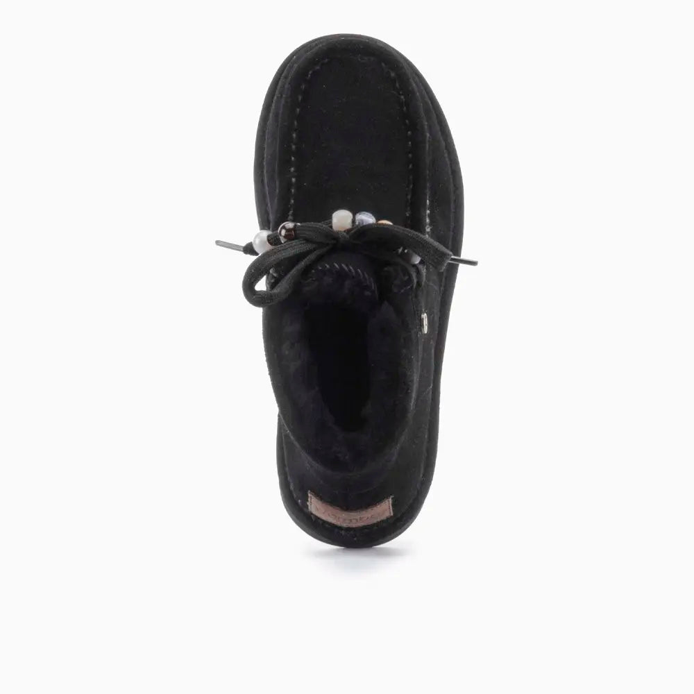Yeppoon Dames Suède Boot Beads Black 2