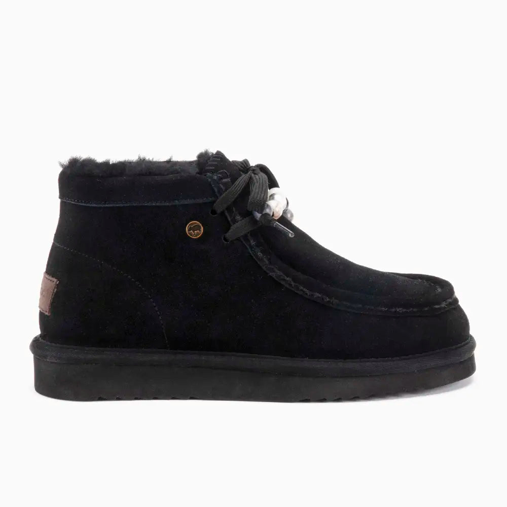 Yeppoon Dames Suède Boot Beads Black