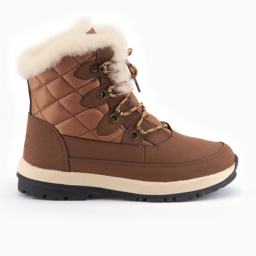 Warmbat Abbott dames leather outdoor boot cognac  ABT322925-23