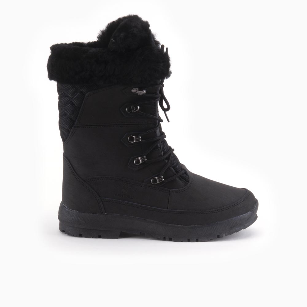 Warmbat Hotham Women Leather Outdoor Boot Black  HTM322099-23