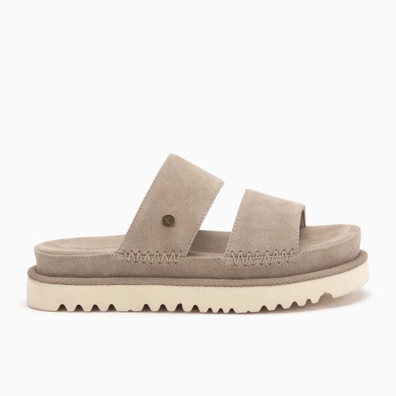 Warmbat Weerona dames suède stone
