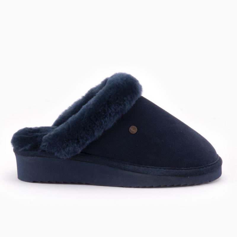 Warmbat Alice dames suède dark navy