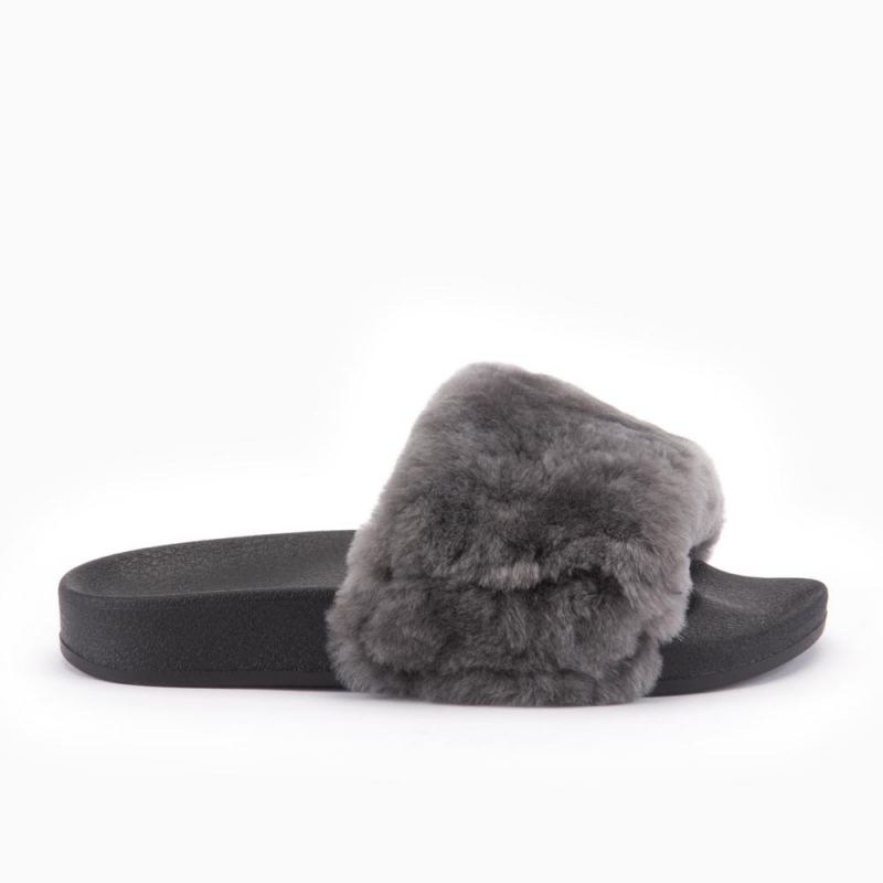 Warmbat Barlee dames fur dark grey