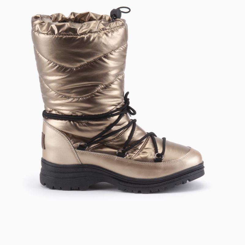 Warmbat Bunbury dames lace boot metallic gold