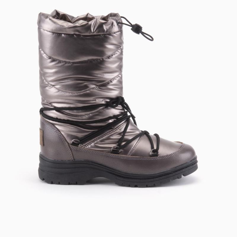 Warmbat Bunbury dames lace boot metallic bronze