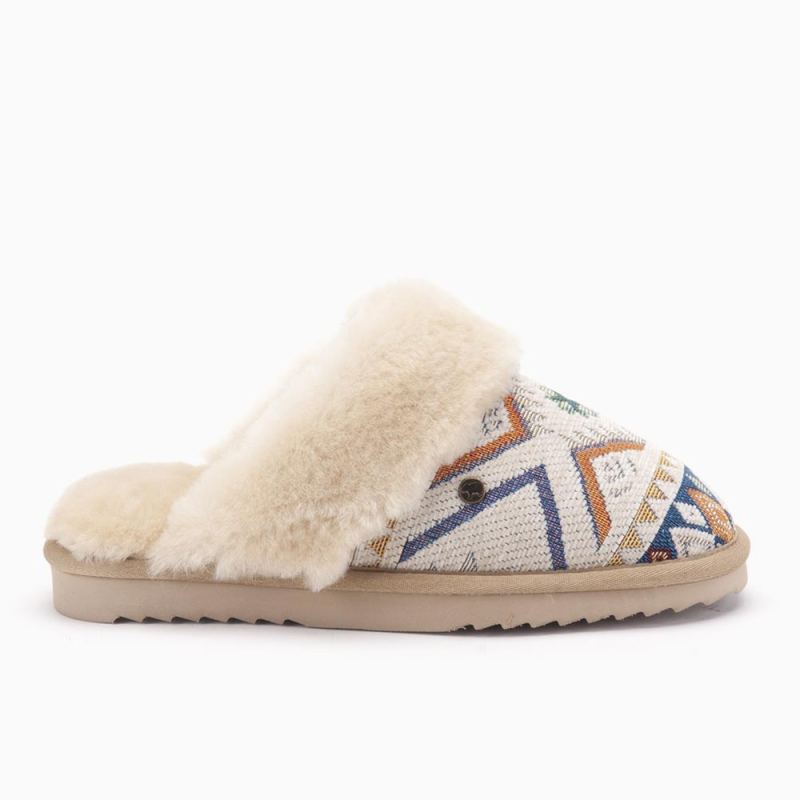 Warmbat Collie dames print woven stone