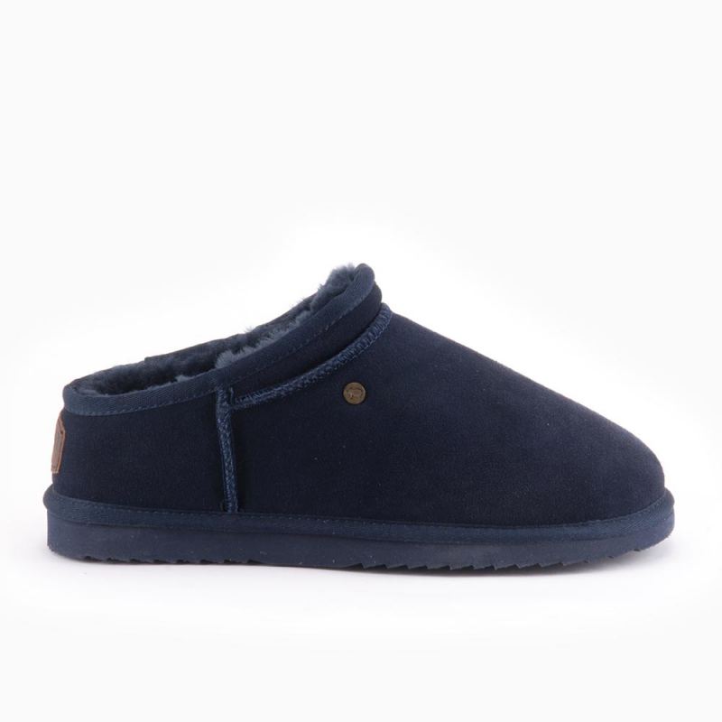 Warmbat Conner heren suède dark navy