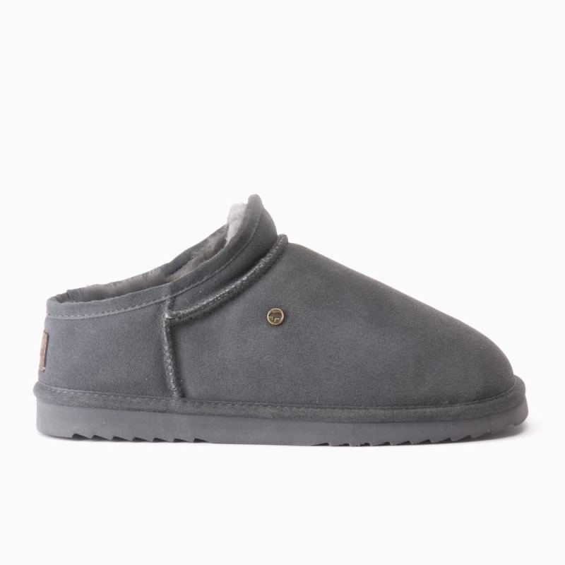 Warmbat Conner heren suede charcoal