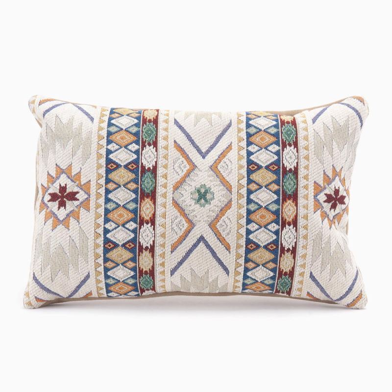 Warmbat Cushion woven print Stone