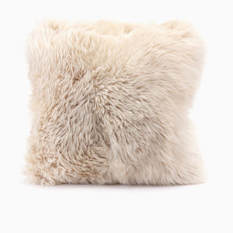 Warmbat Cushion mid long wool stone