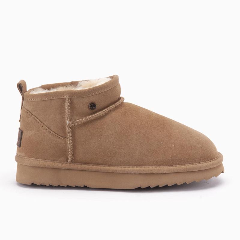 Warmbat Durack dames suède boot camel