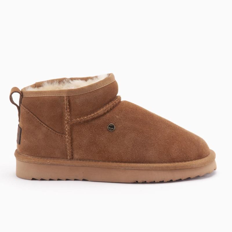 Warmbat Durack heren suede boot cognac