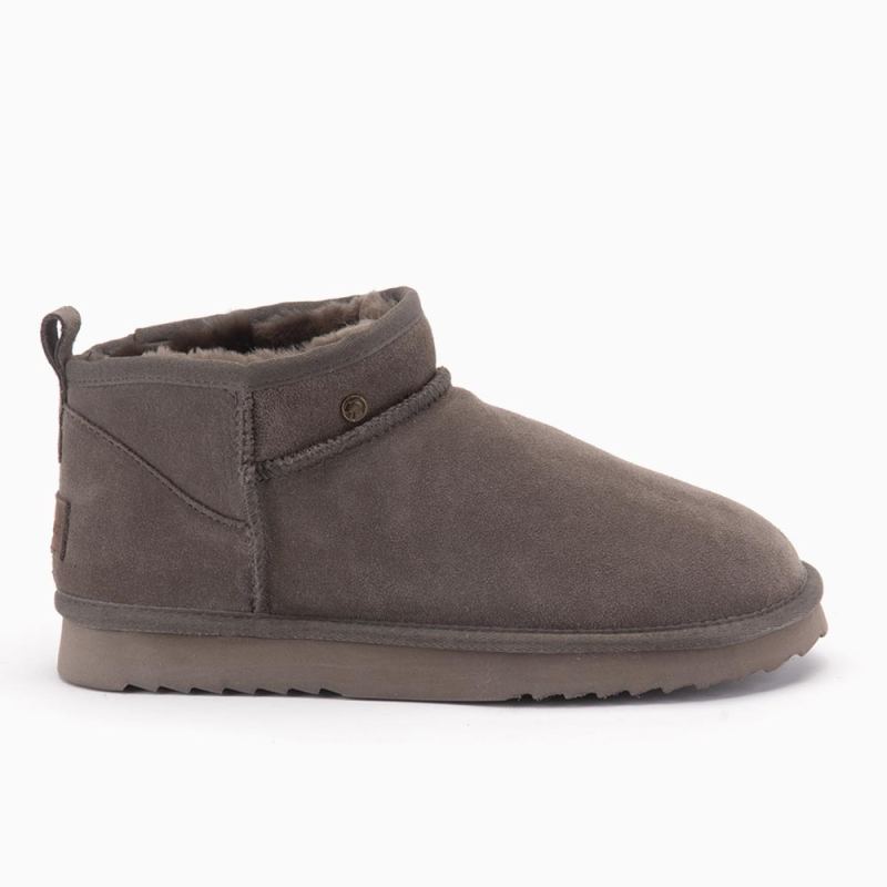 Warmbat Durack heren suède boot pebble