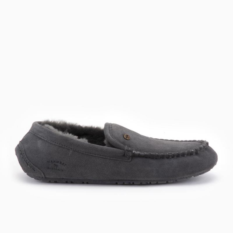 Warmbat Earlwood heren suède dark grey