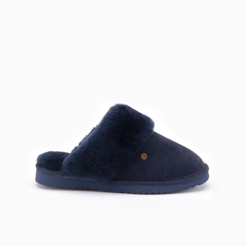 Warmbat Flurry kinderen suède dark navy
