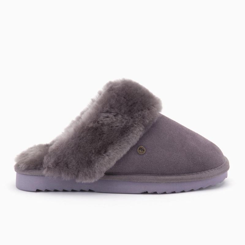Warmbat Flurry dames suède plum
