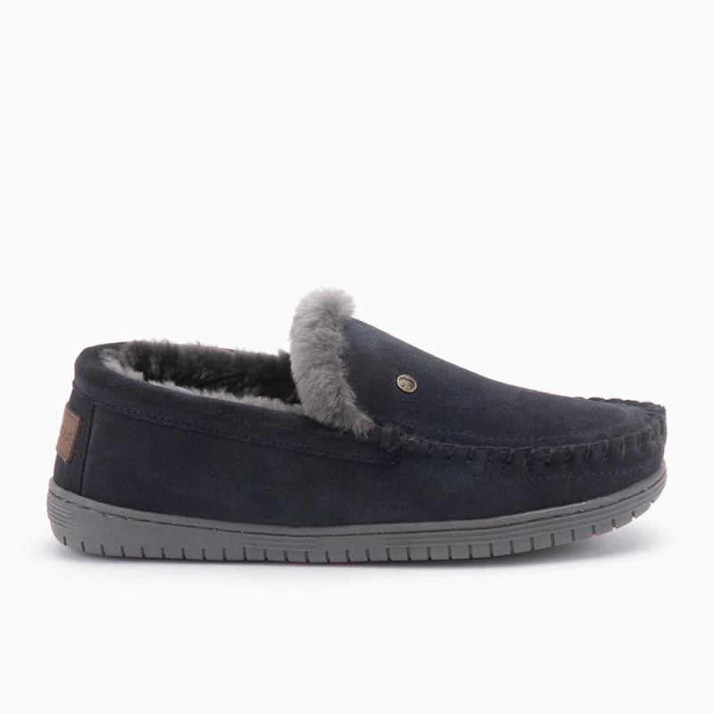 Warmbat Grizzly heren suède charcoal