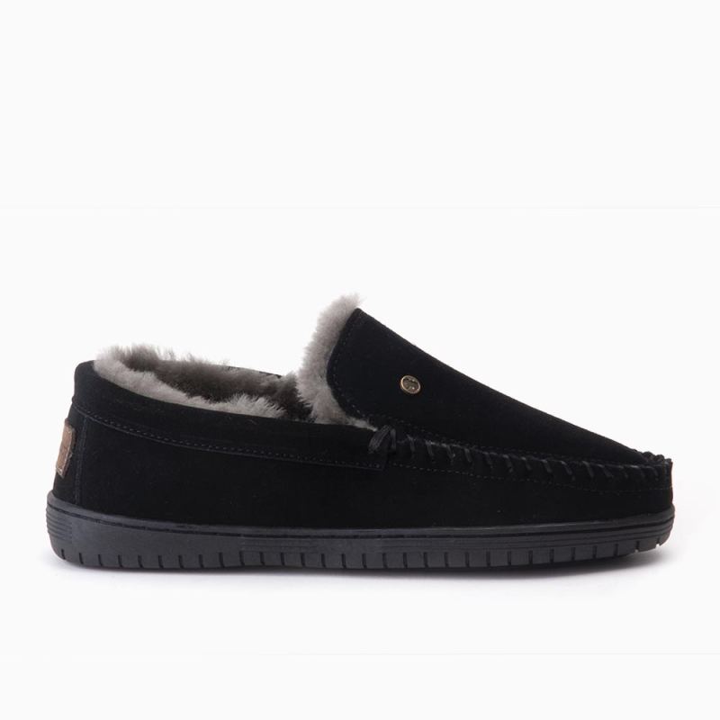 Warmbat Grizzly heren suède black