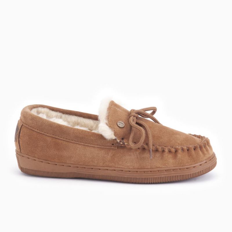 Warmbat dames mocassin pantoffels