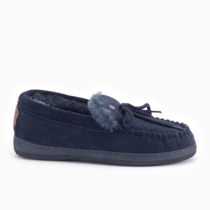 Warmbat Koala dames suède dark navy