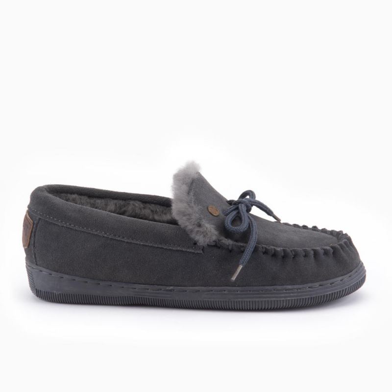 Warmbat Koala dames suède dark grey