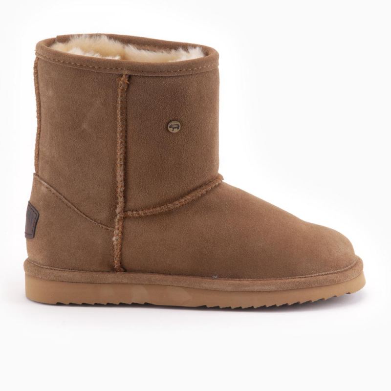 Warmbat Kangaroo dames suède boot cognac