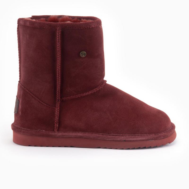 Warmbat Kangaroo dames suède boot rooibos
