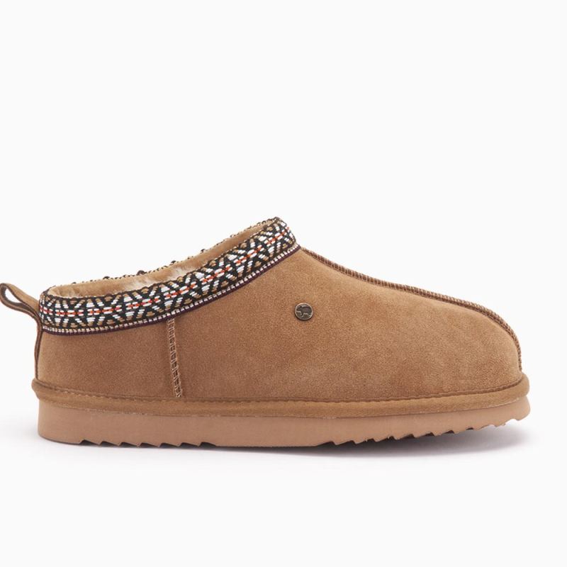 Warmbat Kynuna dames suéde tape cognac