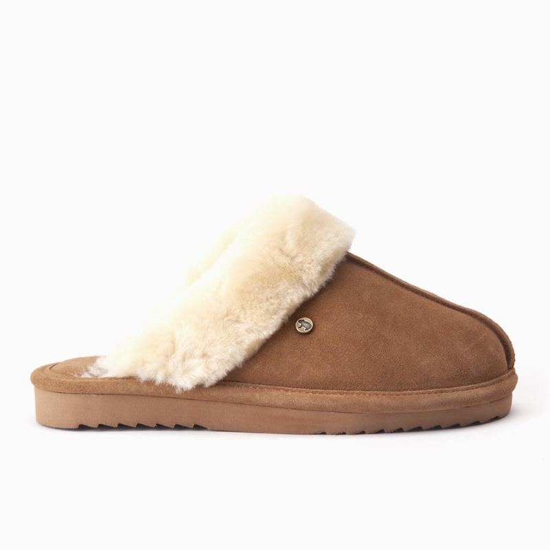 Warmbat Lismore dames suède cognac