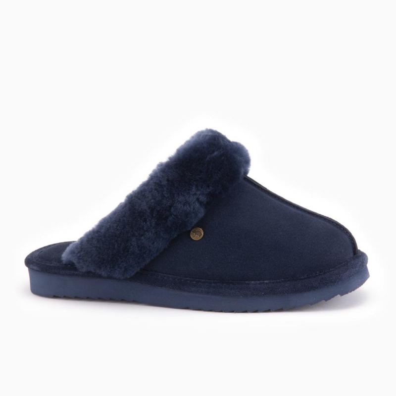 Warmbat Lismore dames suède dark navy