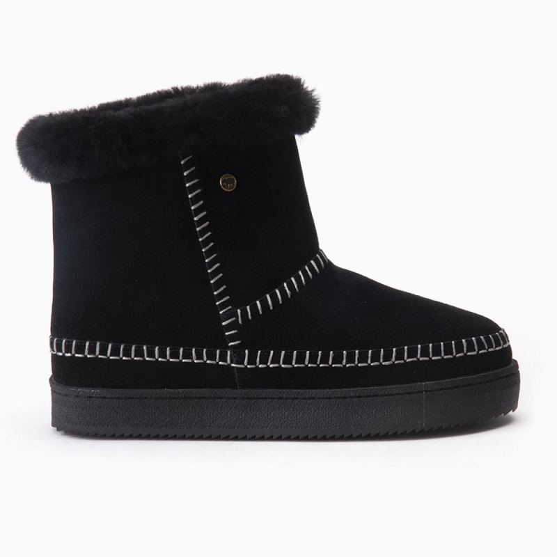 Warmbat Merriwa dames suède boot black