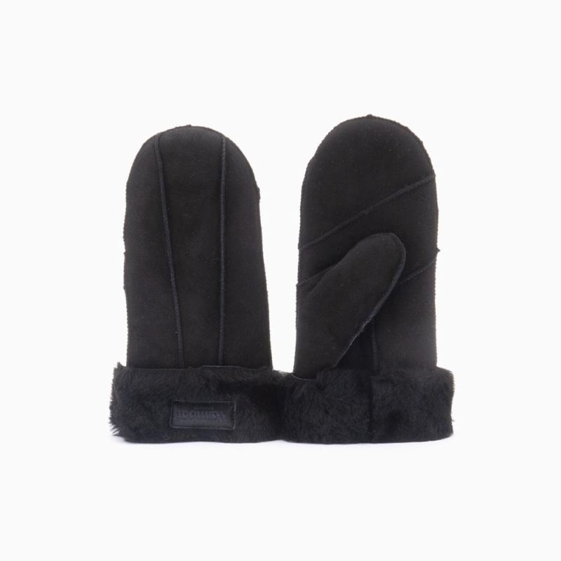 Warmbat wanten dames lammy patchwork black