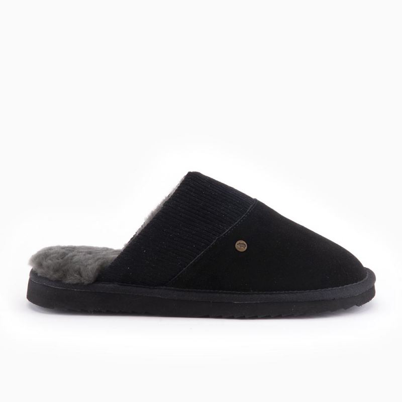 Warmbat Perth Men Suède/Ribcord Black