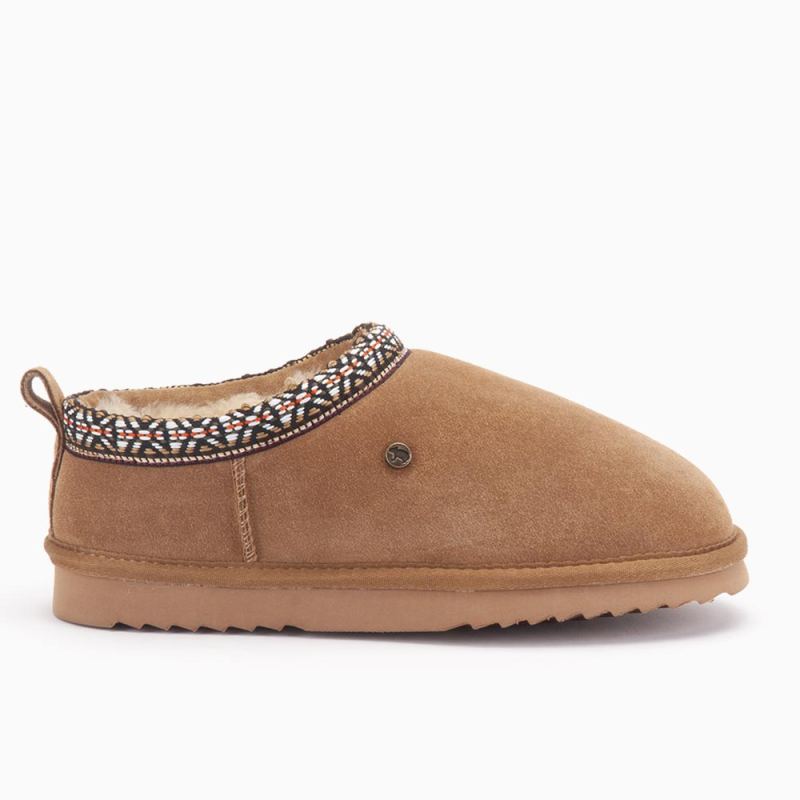 Warmbat Tanami dames suéde tape Cognac