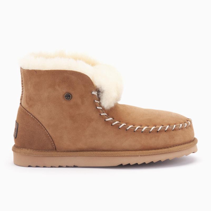 Warmbat Wilora dames double faced cognac