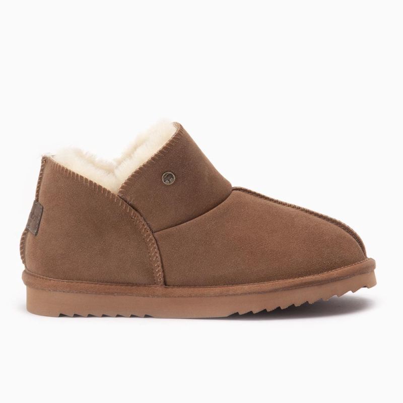 Warmbat Willow dames suède cognac