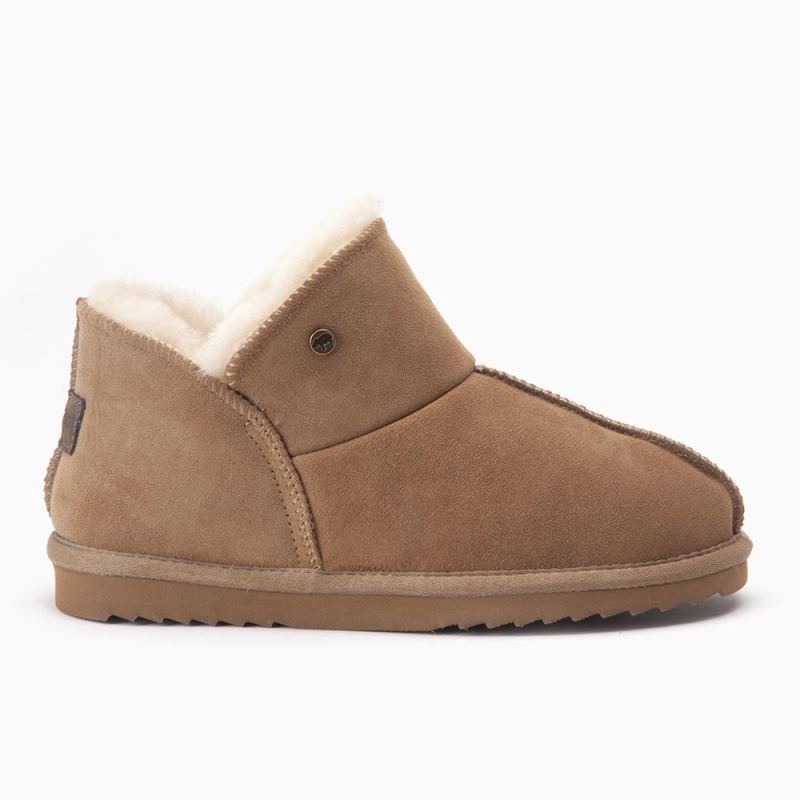 Warmbat Willow dames suede camel Dames De officiele Warmbat webshop warmbat
