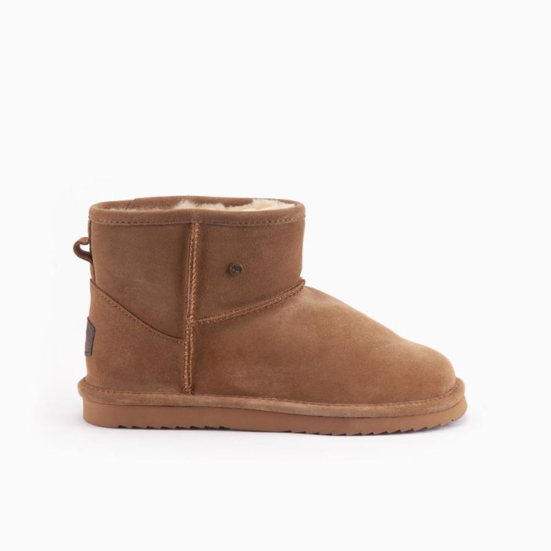 Warmbat Wallaby Kids Suède Boot Cognac