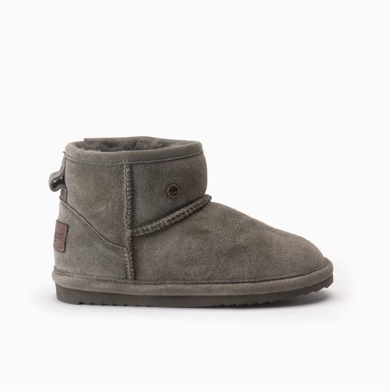 Warmbat Wallaby kinderen suède boot olive