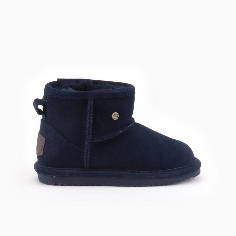 Warmbat Wallaby Kids Suède Boot Dark Navy