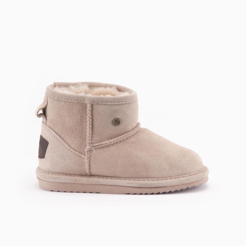 Warmbat Wallaby kinderen suède boot blush