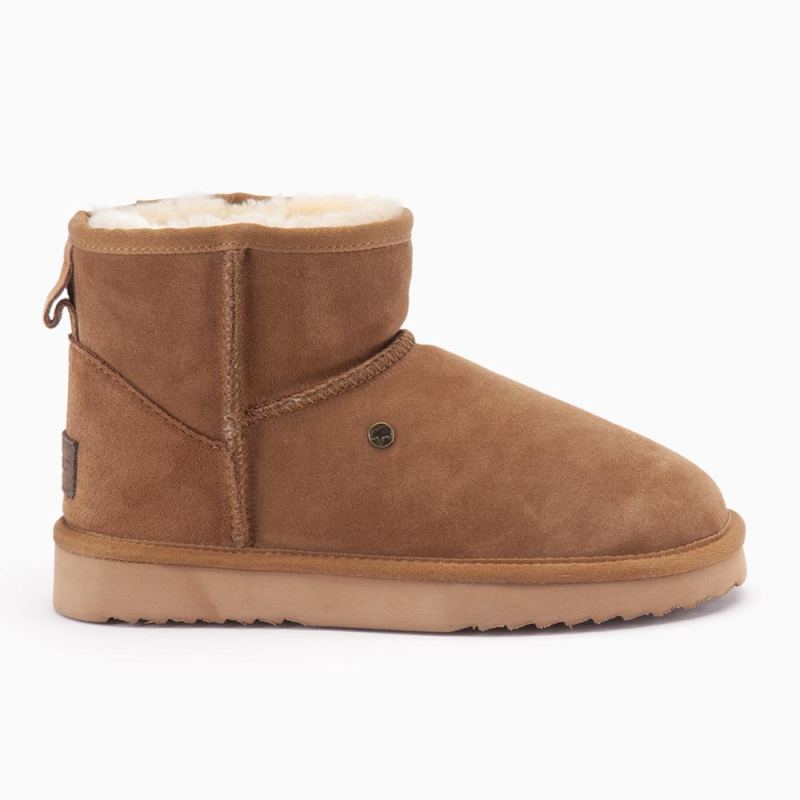 Warmbat Wallaby heren suède boot cognac