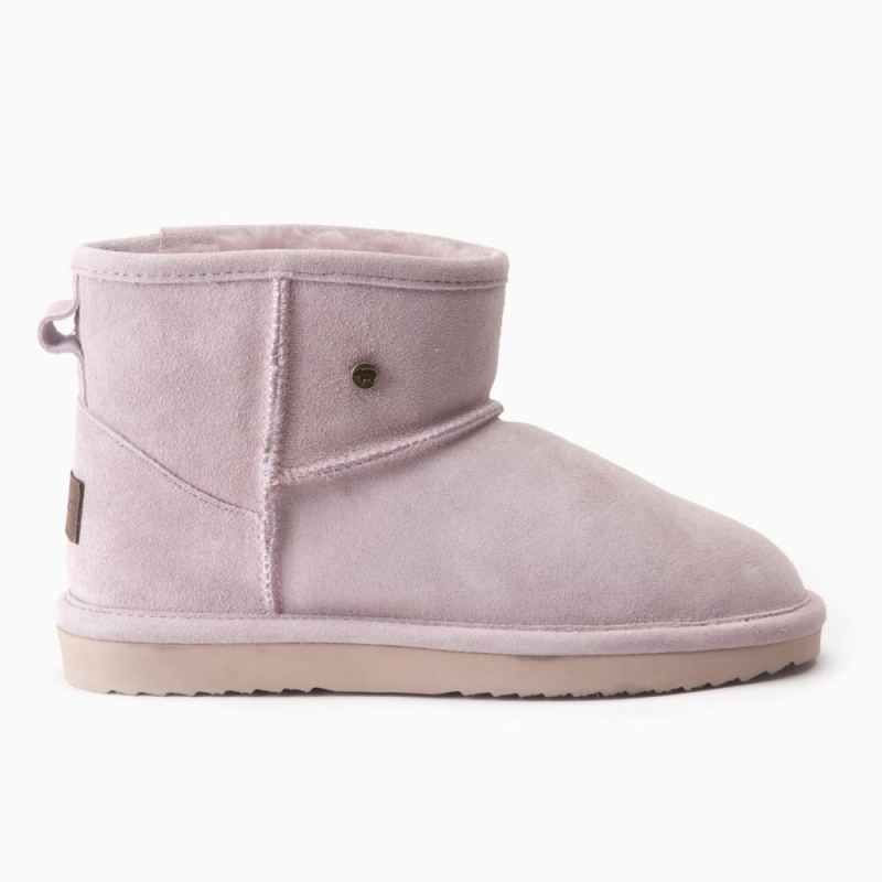 Warmbat Wallaby dames suède boot mauve