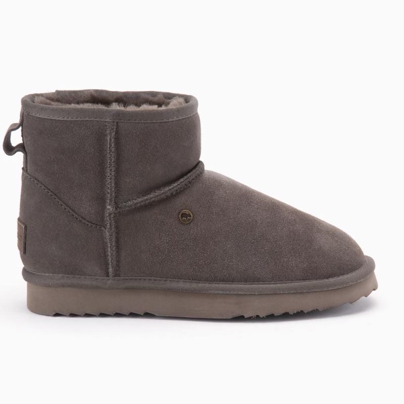 Warmbat Wallaby dames suède boot pebble