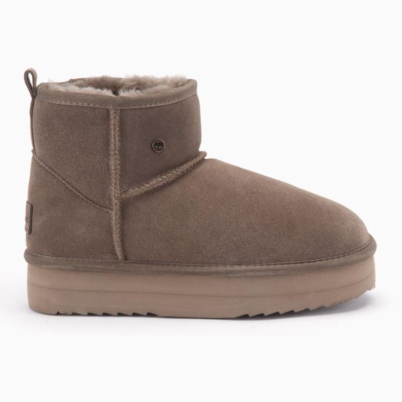 Warmbat Wallaby dames suède boot plateau mud