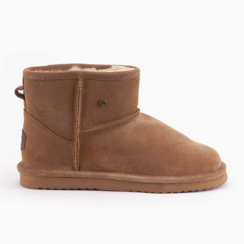 Warmbat Wallaby heren suède boot cognac