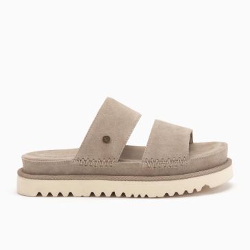 Warmbat Weerona dames suède stone 